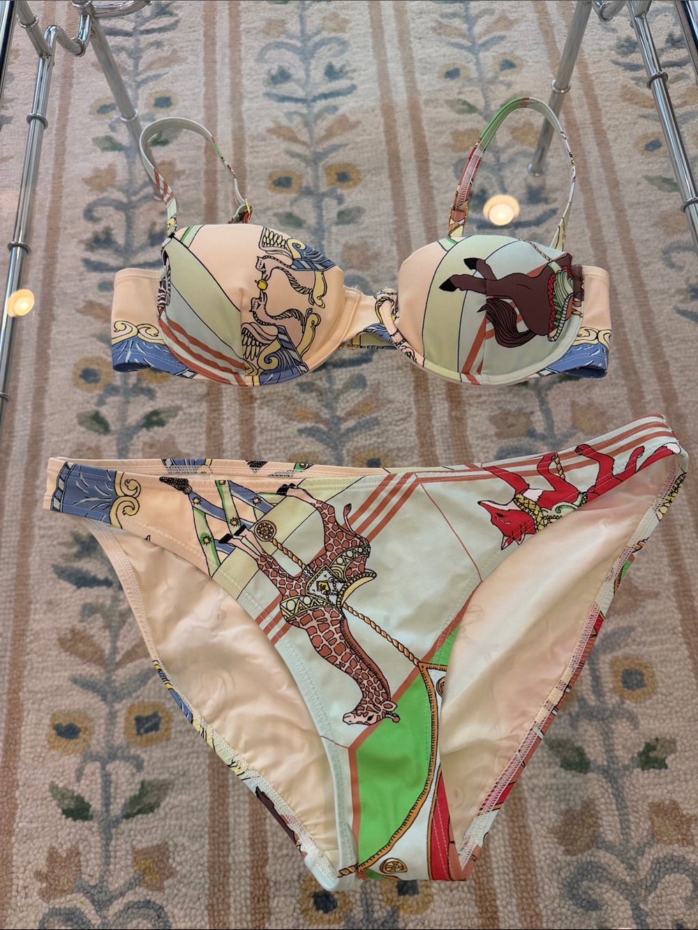Tory Burch Animal Print Bikini 🦒 🐎 🦊